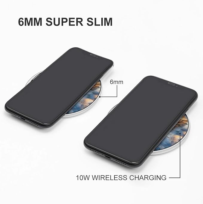 Owl Forests Mountains River Sunset Fast Portable Charger 10W Funny Graphic Phone Charging Pad with USB Cable
