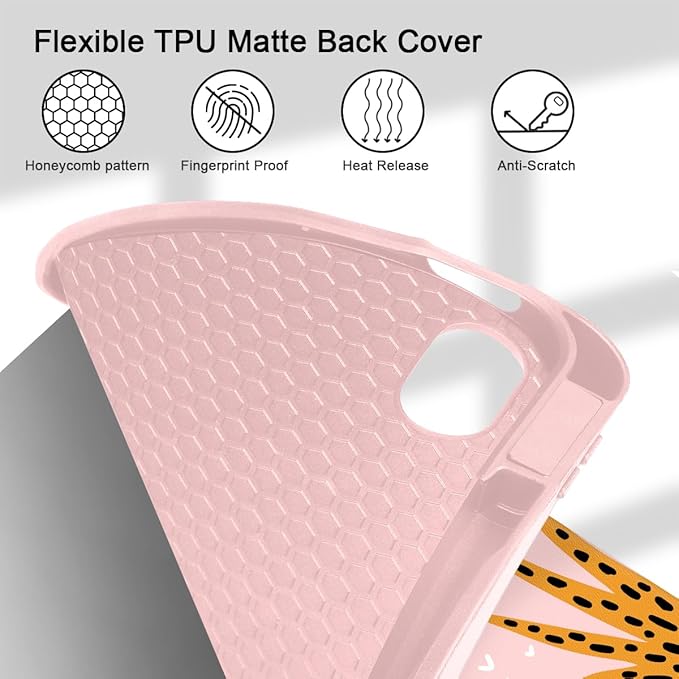 Mektron Case for iPad Air 11 inch (M4 2026 8th /M3 2025 7th /M2 2024 6th) Compatible with iPad Air 10.9 (2022 5th Gen /2020 4th Gen) Tablet Cover Buit in Pencil Holder Colorful Cacti