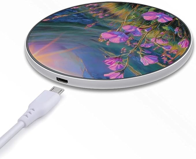 Irish Landscape Flower Sunset Fast Portable Charger 10W Funny Graphic Phone Charging Pad with USB Cable