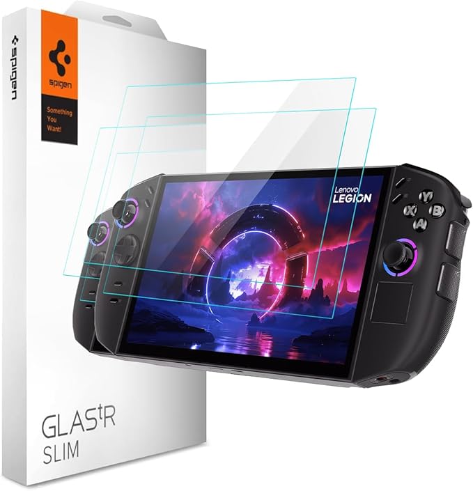 Spigen Tempered Glass Screen Protector [GlasTR Slim] designed for Lenovo Legion Go 2-2 Pack