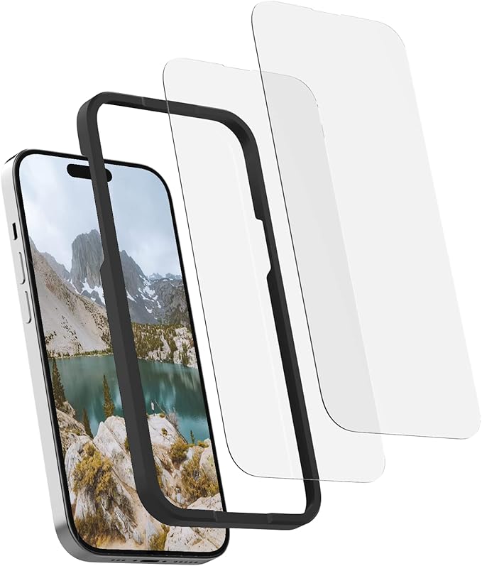 Rokform - iPhone 14 Pro Max Screen Protector Active Touch Shatter Proof High Definition Case Friendly Tempered Glass iPhone Screen Protector 2 Pack (Clear)