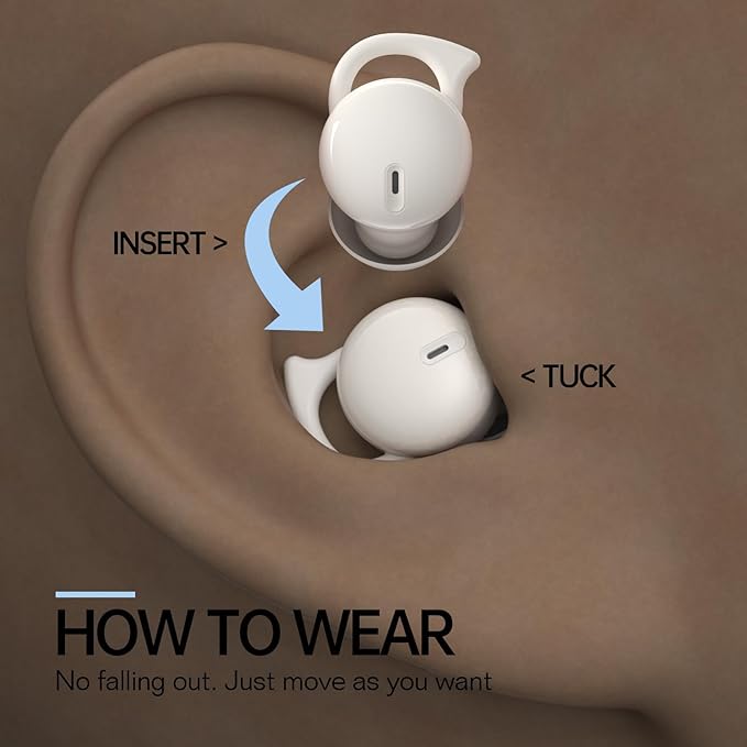Invisible Sleep HeadphonesSleep Earbuds for Side SleepersSmall Comfortable Fit Noise Blocking Sleeping EarphonesMini Bluetooth 5.3 Wireless Earbuds in-Ear Ear Buds for Sleeping - Green