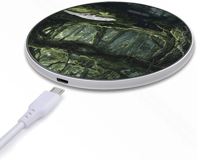 Rainforests Crocodiles Phone Charger Magnetic Charging Pad Anti-Slip with USB Cable
