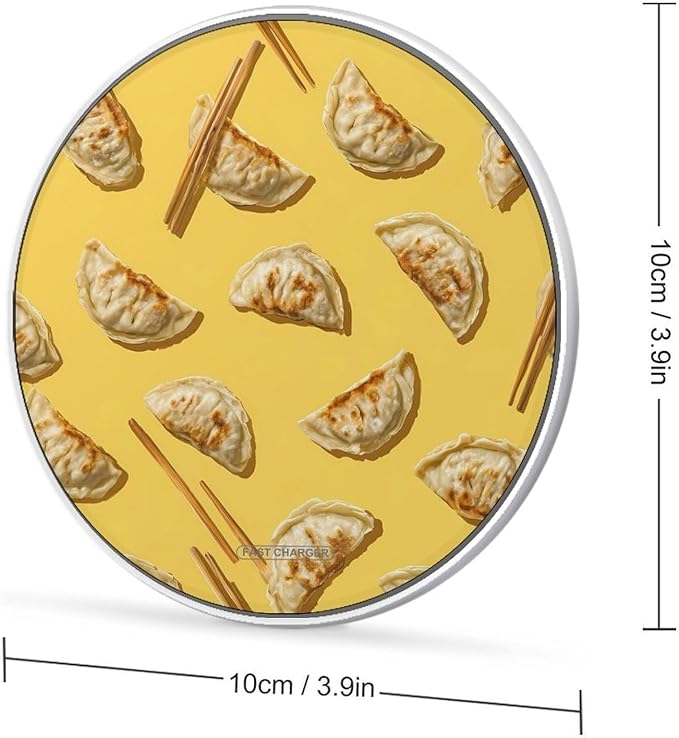 Gyoza Dumplings Phone Charger Magnetic Charging Pad Anti-Slip with USB Cable