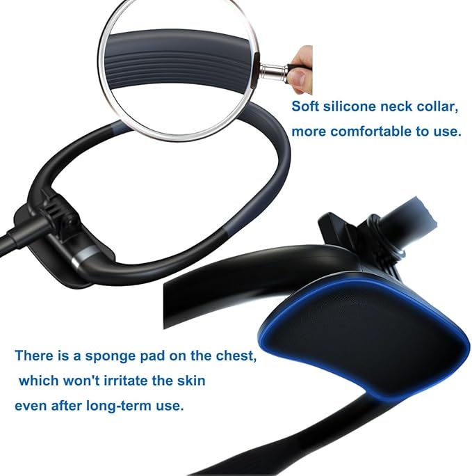 Cell Phone Stand Neck Phone Holder Hand Free Flexible Gooseneck 360° Rotation Adjustable Phone Holder for Bed Universal Multi-Functional Phone Stand for 4.7''-6.7'' Phone