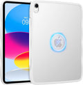 BENTOBEN Magnetic for iPad A16 Case (11th Generation 11 Inch 2025) iPad 10th Generation Case 10.9 Inch 2022 Cute Curly Wavy Translucent Matte Slim Soft TPU Tablet Cover for iPad 11th/10th Gen White