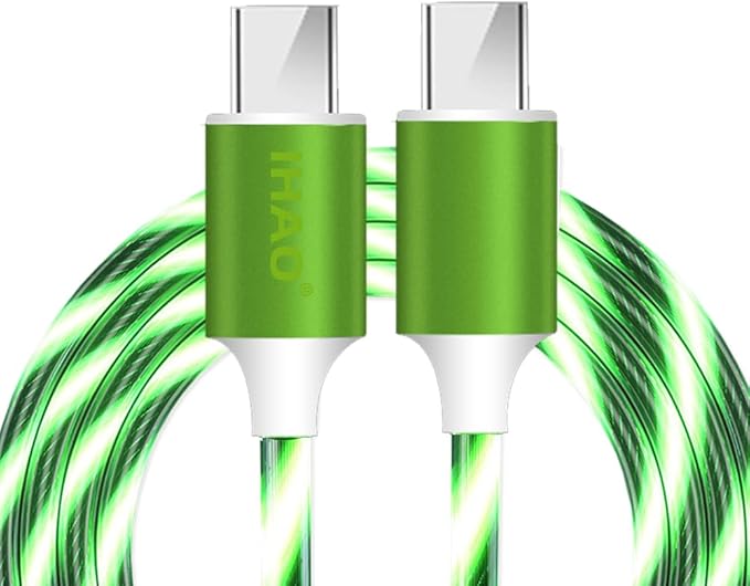 Green LED Flowing Type C to Type C