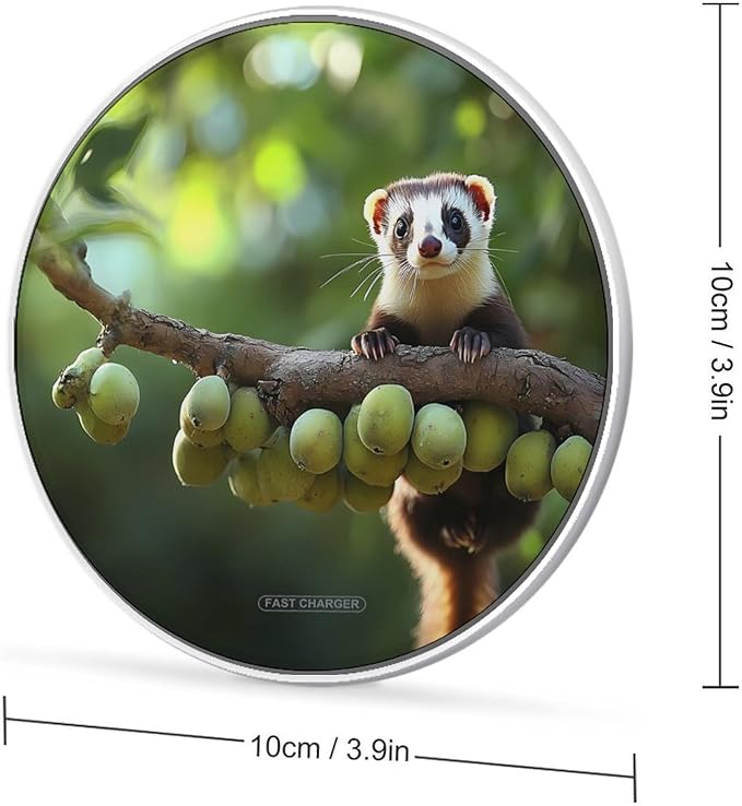 Ferrets Wireless Charger Anti-Slip Wireless Charging Pad Slim Charger Mat for Men Women