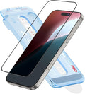 FLOLAB NanoArmour ONETIME PRO for iPhone 16 Screen Protector Anti-Reflective PolarSpectra Anti-Rainbow Tempered Glass Ultra Clear Infinity Edge