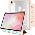 for Samsung Galaxy Tab S11 Tablet CaseMagnetic Split Acrylic Case with Pen SlotPU Leather MaterialDetachable StandSlim Protective Cover for S11ShockproofLightweight[Rose Gold]
