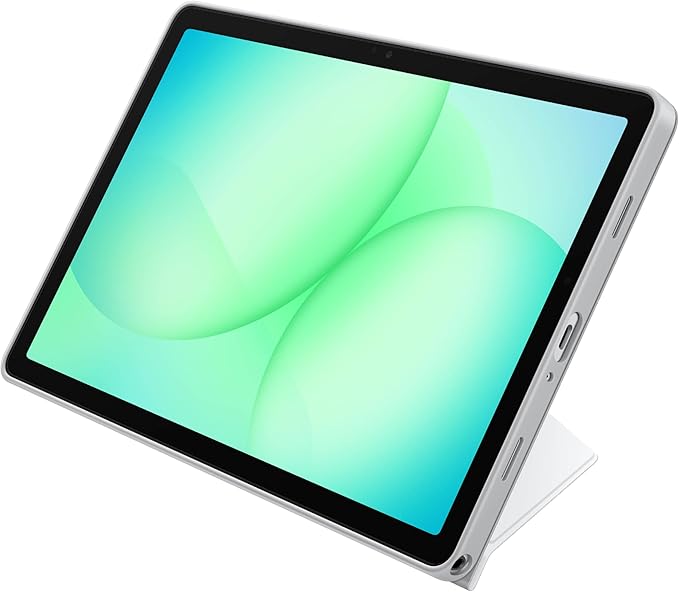 Samsung Galaxy Tab A11+ Book Cover Case Tablet Protector Foldable Stand with Landscape and Portrait Modes Protective Against Bumps and Scratches Auto Screen On/Off US Version White