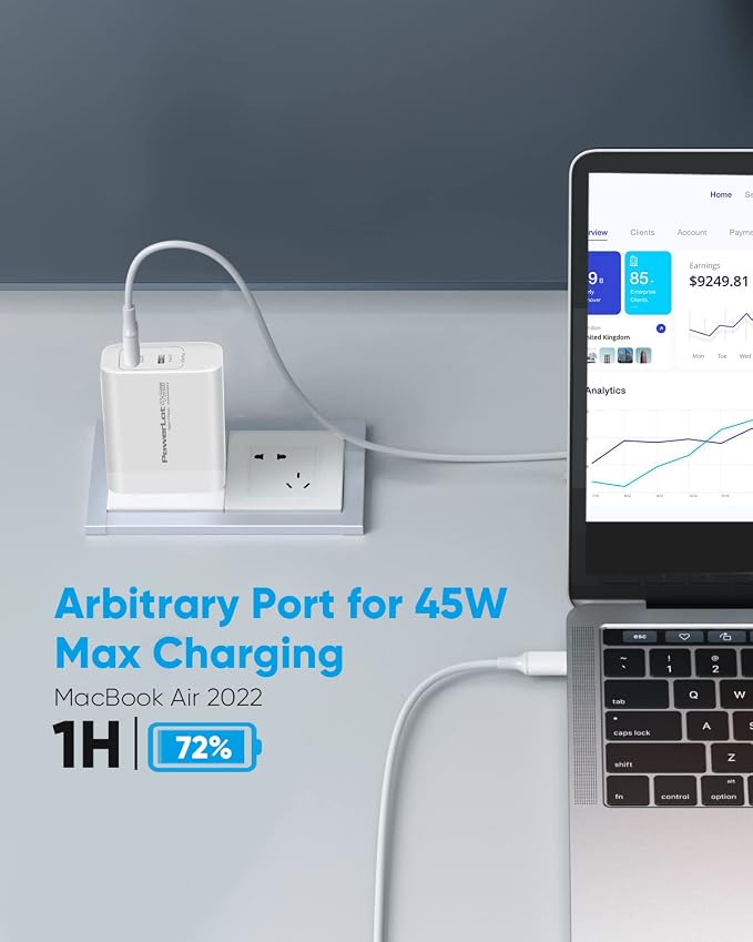 45W dual port