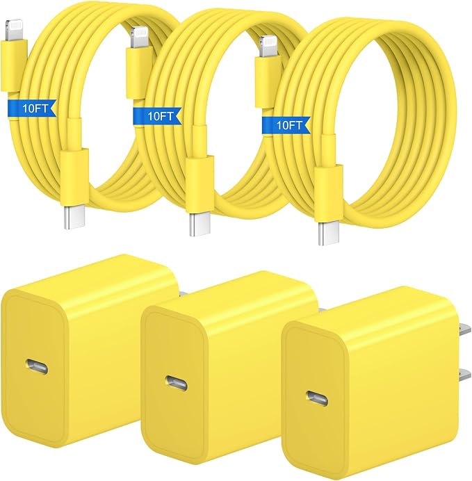 3+3Pack 10FT Yellow