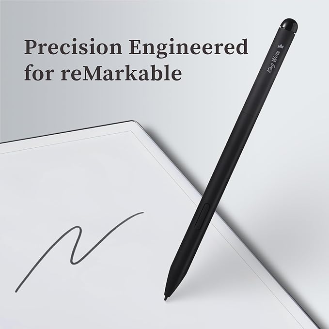 MR05 EMR Stylus for Kindle Scribe/Remarkable 2 with Digital Eraser 4096 Pressure Sensitivity Palm Rejection Digital Pen for EMR Devices/Tablet with 10 Tips-Black