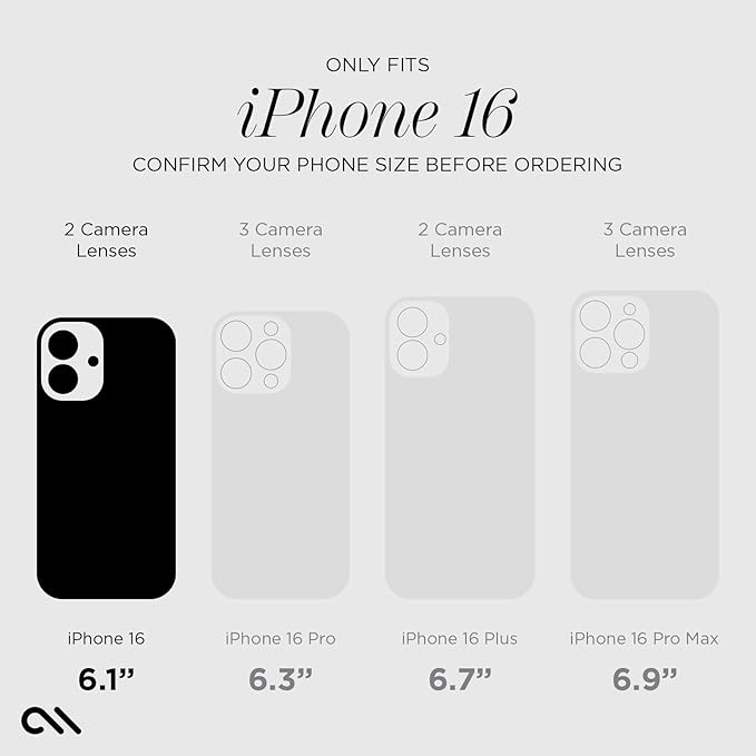 Case-Mate iPhone 16 Screen Protector - Anti-Scratch Tempered Glass with Shatter Protection - Slim Durable 9H Glass with Touch Sensitivity Ultra High Clarity Case Friendly and Easy to Apply - Clear