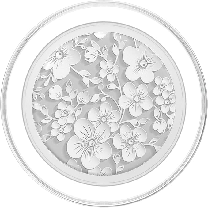 Cute Floral Pattern White Flower PopSockets PopGrip for MagSafe
