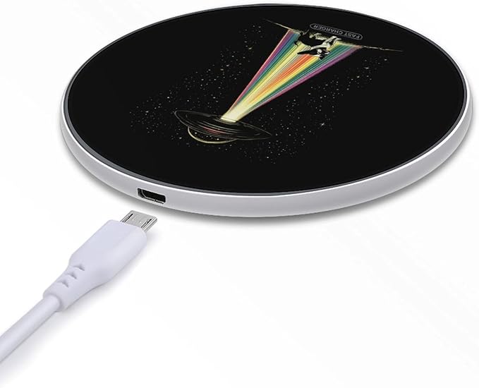 Spaceship French Bulldog Wireless Charger Anti-Slip Wireless Charging Pad Slim Charger Mat for Men Women