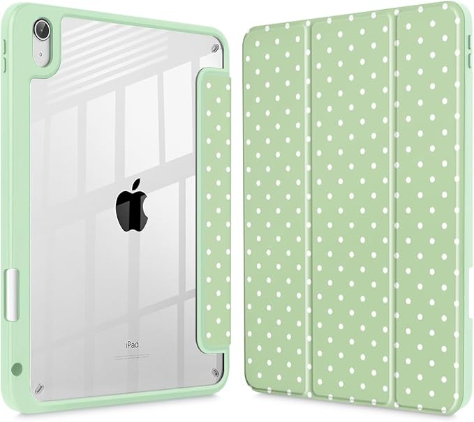 Green polka dots