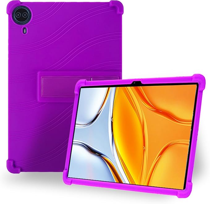 Case for Callsky-Pro/Callsky Ctab 14 / Teclast T70 14inch Android 14 TabletAdjustable BracketSoft Silicone Protective Cover with Adjustable Stand Lightweight and Kid-Friendly(Purple)
