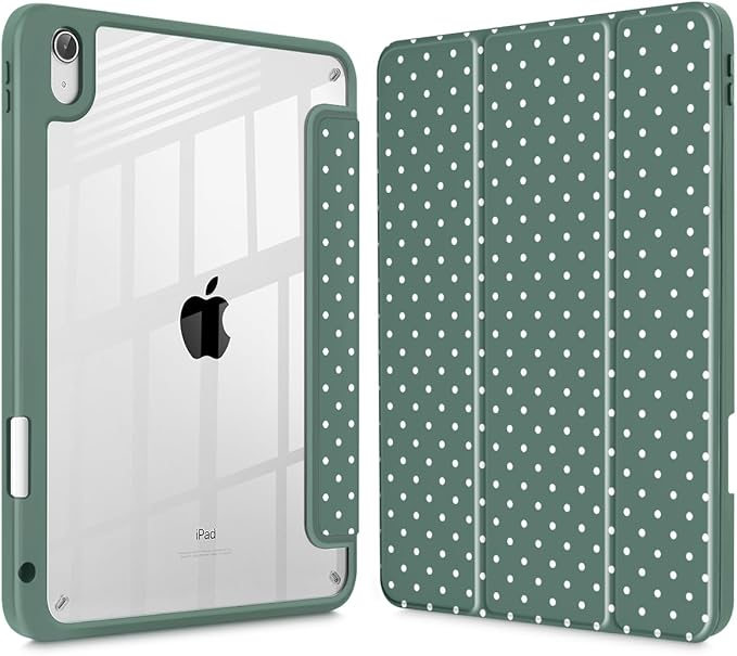 Dark Green polka dots