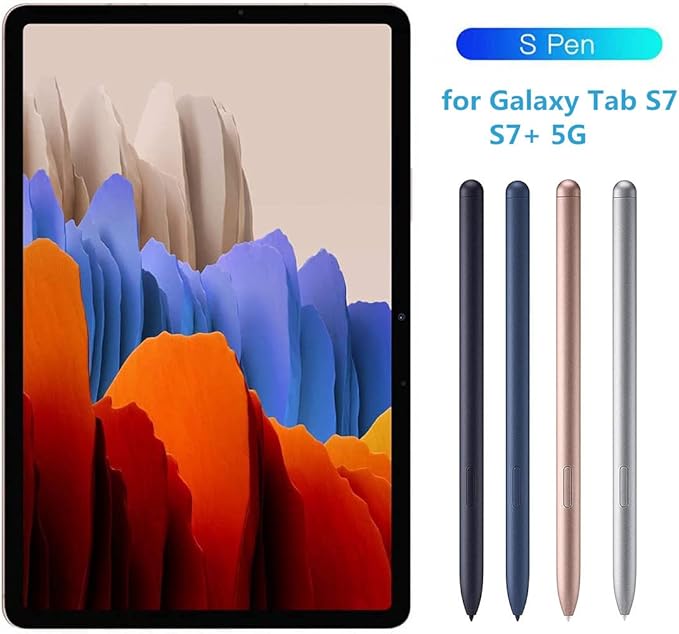 Galaxy Tab S7 S Pen (WithBluetooth) Replacement for Samsung Galaxy Tab S7 I S7+ 5G All Versions Stylus Pen with Tips (Mystic Navy)