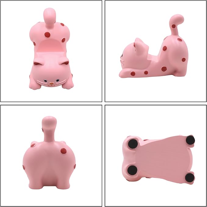 Pink Cat-Stretching