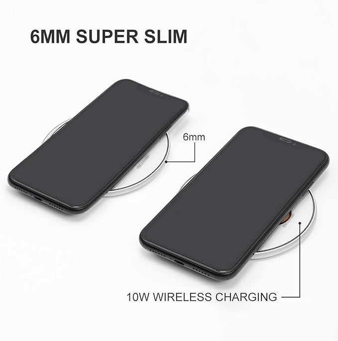 BCinco De Mayo Mustache Face Wireless Charger Anti-Slip Wireless Charging Pad Slim Charger Mat for Men Women