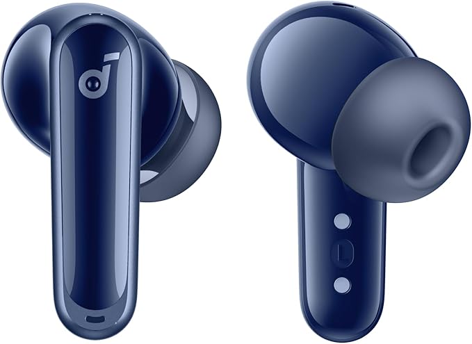Soundcore P40i by Anker Noise Cancelling Wireless Earbuds Adaptive Noise Cancelling to Environments Heavy Bass 60H Playtime 2-in-1 Case and Phone Stand IPX5 Wireless Charging Bluetooth 5.3