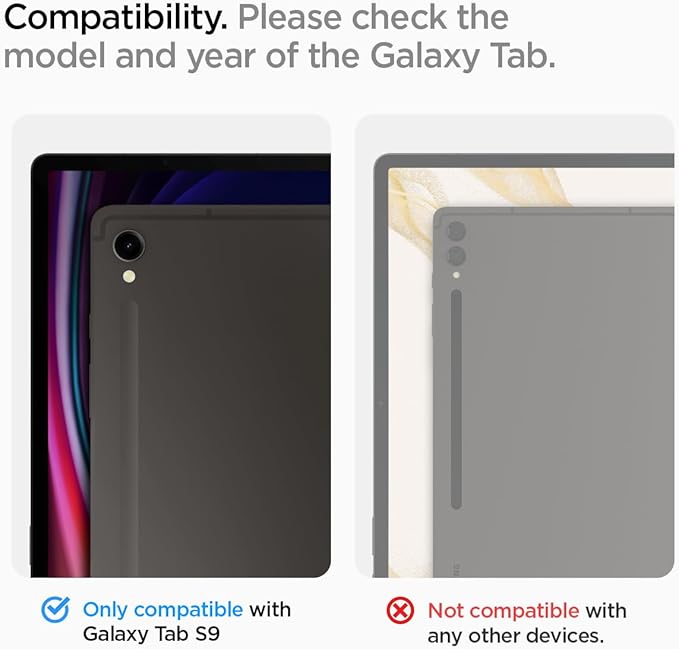 Spigen for Galaxy Tab S9 Case (2023) Tough Armor Pro Protective Hard Shell with Kickstand and S Pen Holder 11 inch Black