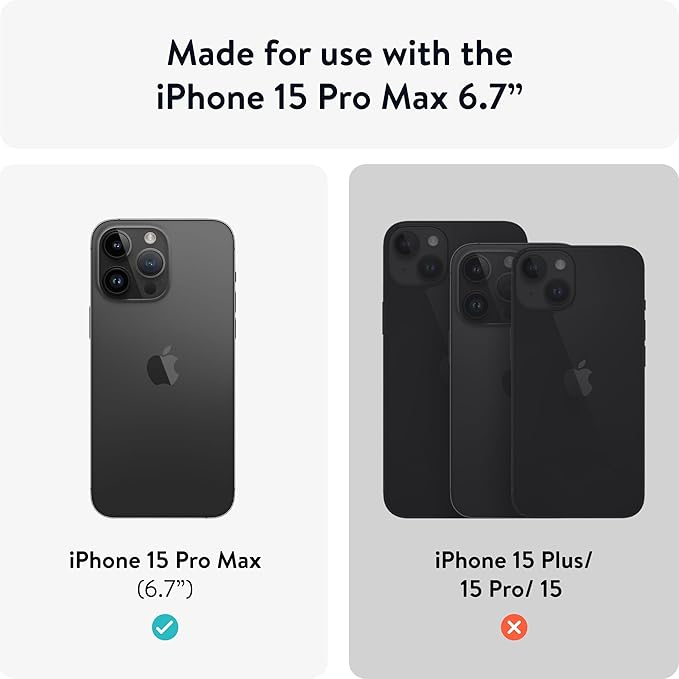 Mous - Resistant Tempered Glass Screen Protector for iPhone 15 Pro Max HD - 2 Pack
