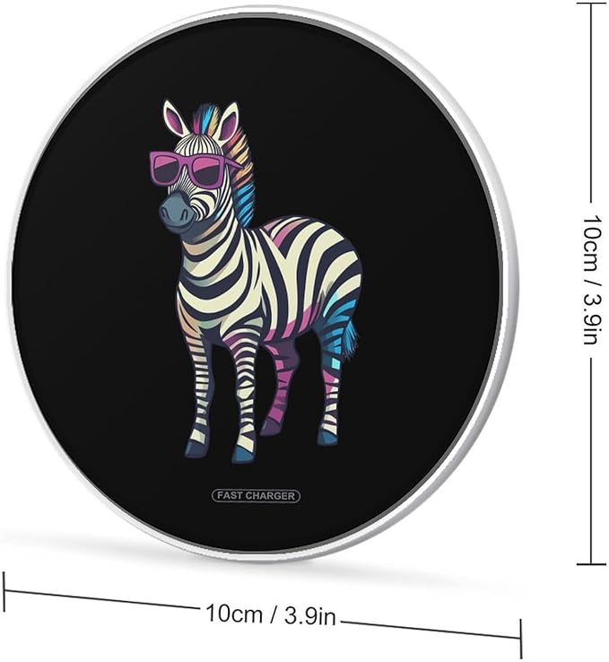 Cool-Glasses Zebraes Wireless Charger Anti-Slip Wireless Charging Pad Slim Charger Mat for Men Women
