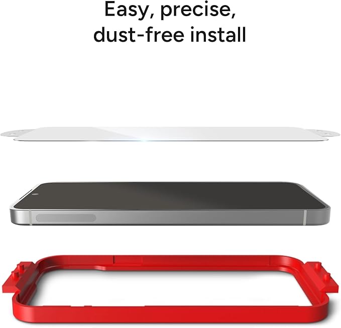 ZAGG Glass Elite Samsung Galaxy S25+/ S24+ Screen Protector – Ultra-Strong Tempered Glass Scratch-Resistant EZ Apply Installation InvisibleShield Made with Recycled Materials