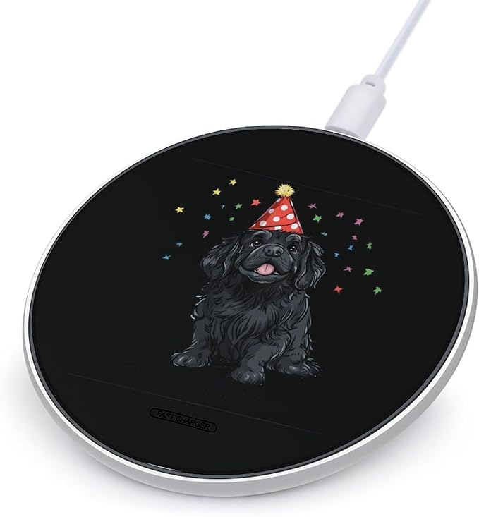 Newfoundland Birthday Wireless Charger Anti-Slip Wireless Charging Pad Slim Charger Mat for Men Women