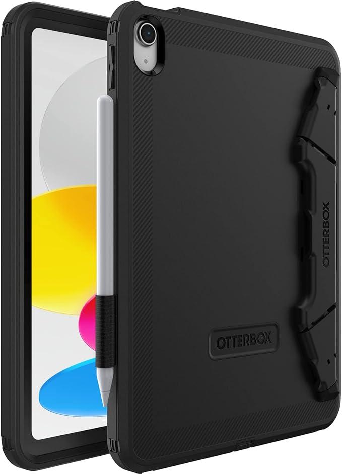 OtterBox Defender for Business W/EDU Stand for iPad 10th Gen (ONLY) - Black (Non-Retail Packaging)