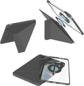 Y-Shaped Detachable Case for iPad (A16) 11th/10th Generation (2025/2022) Clear 360°Rotating Magnetic Back Multi-Stand &amp Shockproof Hybrid Cover for iPad 11/10 Auto Wake/Sleep Black