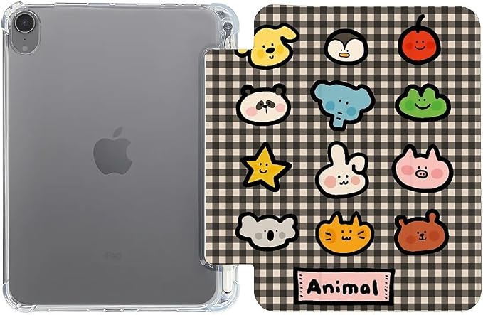 cute Animals on black stripes