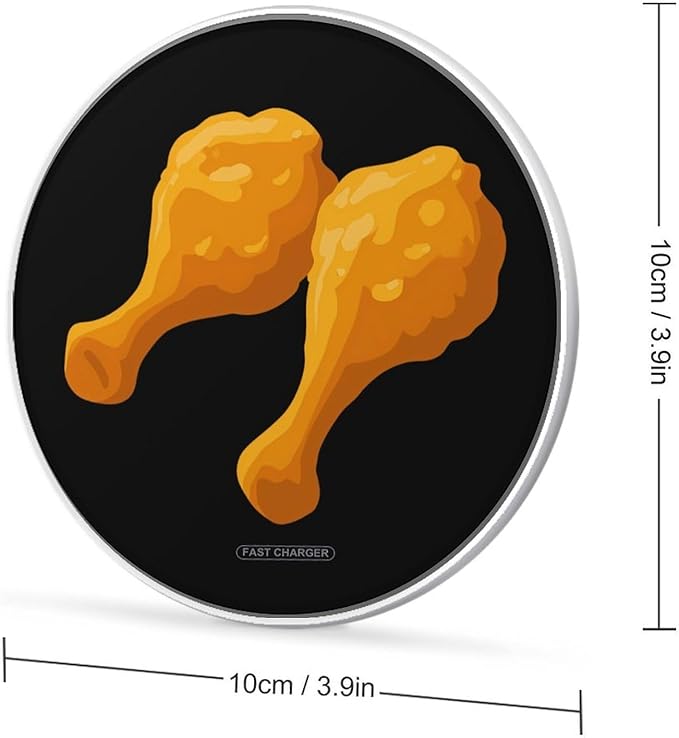 Fried Chicken Legs Phone Charger Magnetic Charging Pad Anti-Slip with USB Cable