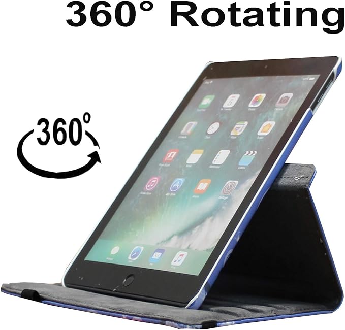 Case for iPad A16 11-inch (11th Gen 2025) for 2022 iPad 10th Generation 10.9 inch Rotating Stand Smart Magnetic Cover for Model A3354 A3355 A3356 A2696 A2757 A2777 (Heart Flower)