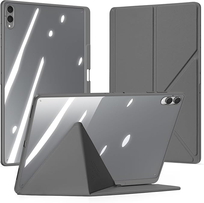 for Samsung Galaxy Tab S11 Ultra Case 14.6 inch Detachable Tablet Cover | Auto Wake/Sleep | Multi-Viewing Angles | Slim Light Shell Cover |Grey