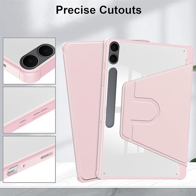 for Samsung Galaxy Tab S11 Ultra Case 14.6 inchAuto Wake/SleepMulti-Viewing AnglesSlim Light Shell CoverPU Leather+PCCompatible with Samsung Galaxy Tab S11 UltraPink