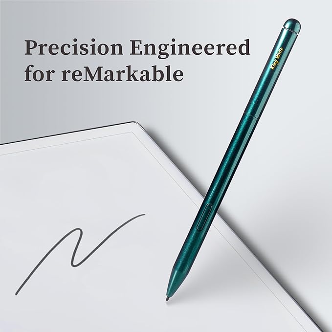 MR05 EMR Stylus for Kindle Scribe/Remarkable 2 with Digital Eraser 4096 Pressure Sensitivity Palm Rejection Digital Pen for EMR Devices/Tablet with 10 Tips-Green