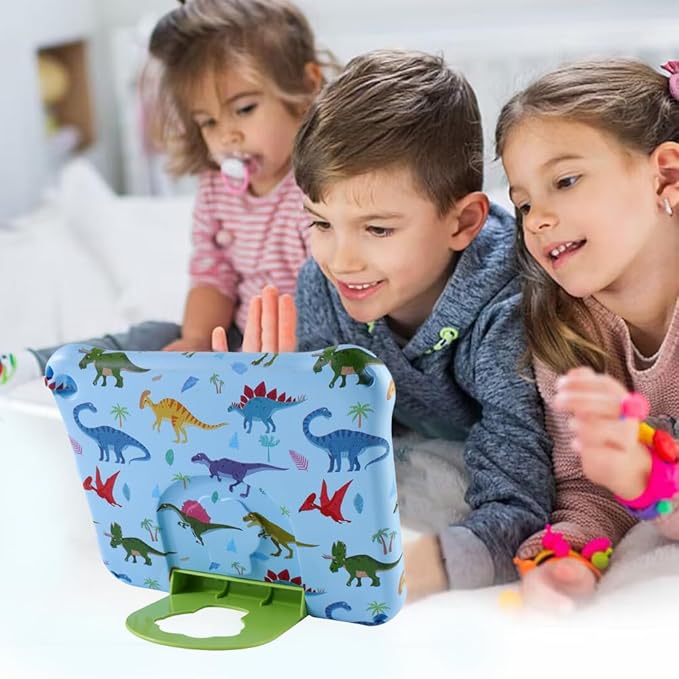 Dinosaur Kindle Fire HD 8 Tablet Case for Kids Boy GirlFire HD 8 2024 Light EVA Foam Shockproof Kids Case with Stand Handle Kid-Proof for Fire HD 8 10th 12th Gen 2020 2022 Kid (New KL)