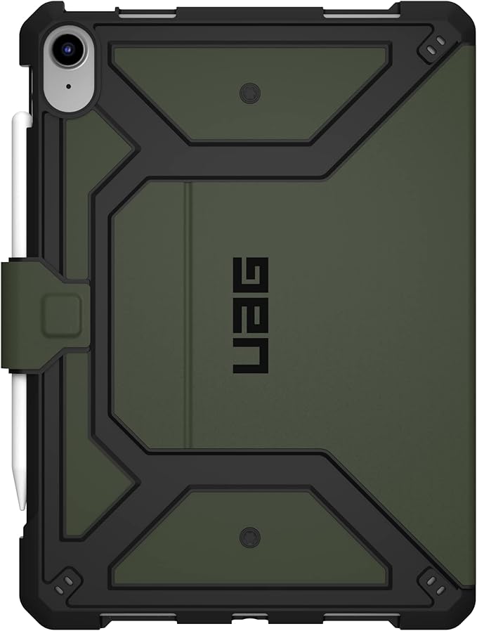 URBAN ARMOR GEAR UAG Designed for iPad 11 A16 11th Gen 2025 10.9 10th Gen 2022 Case A3354 A3355 A2696 Rugged Protective Folio Cover w/Adjustable Stand &amp Pencil Holder Metropolis SE Olive