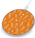 Carrot Lover Fast Portable Charger 10W Funny Graphic Phone Charging Pad with USB Cable