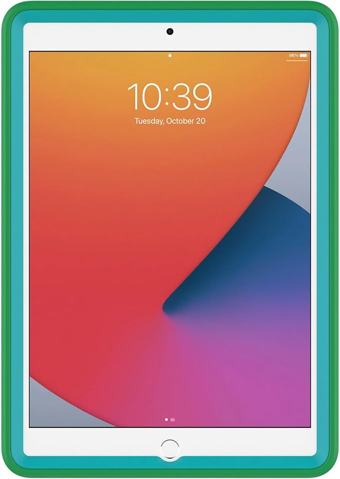 OtterBox Made for Kids Case for iPad 7th 8th &amp 9th Gen (10.2 Display - 2019 2020 &amp 2021 Version) with Kickstand &amp Car Headrest Mount Holder - (Curious Green)