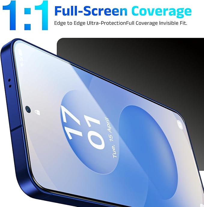 EZ-GLAZ- 4 Pack for Galaxy S25/ S24 [6.2] Screen Protector 100% Fingerprint Unlock 9H+ Hardness Military Grade Shatterproof Long Durable Tempered Glass Film with Flawless Fit Box HD Clear