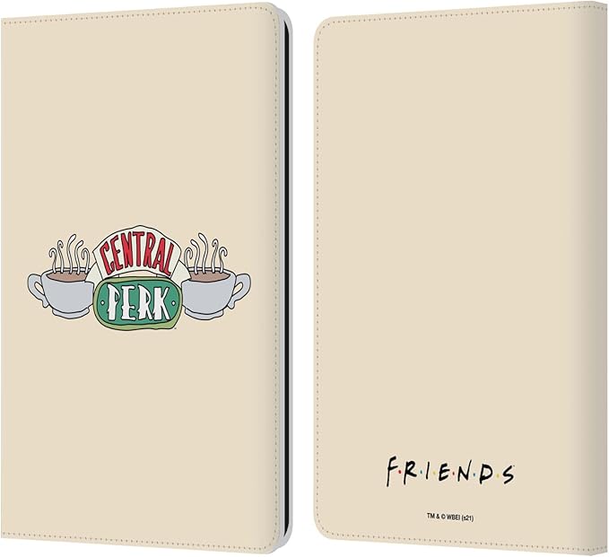 Head Case Designs Officially Licensed Friends TV Show Central Perk Iconic Leather Wallet Case Compatible with Kindle Paperwhite 1/2 / 3