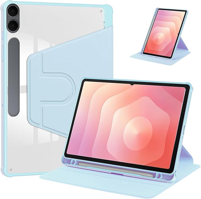 for Samsung Galaxy Tab S11 Ultra Case 14.6 inchAuto Wake/SleepMulti-Viewing AnglesSlim Light Shell CoverPU Leather+PCCompatible with Samsung Galaxy Tab S11 UltraBlue
