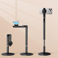 Height/Angle Adjustable Magnetic Phone Holder 10-25 Retractable Desk Phone Stand for Desk720°Rotatable+180° flip 360 Magnetic Phone Holder for Video Calls Kitchen Office Etc
