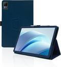 for DOOGEE U13 2025 13 Inch Android Tablet CaseBOVUGAC Folding Stand Protective Cover with Pencil Holder and Wrist StrapFull Protection Premium PUScratch Resistant(Dark Blue)